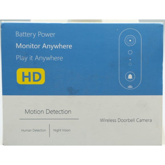 Wireless HD Video Doorbell Camera Battery Powered Motion Detection Night Vision - Picture 1 of 1